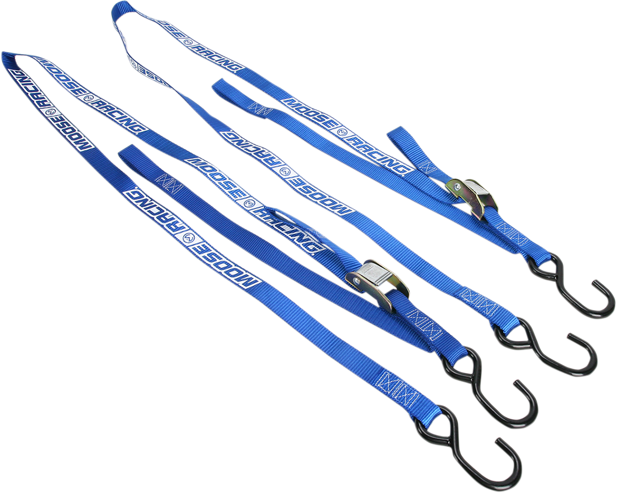 MOOSE OFFROAD Soft-Tie Tie-Downs - Blue 3920-0304