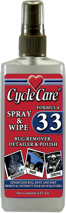 CYCLE CARE FORMULAS Formula 33 Detailer & Bug Remover - 4 U.S. fl oz 33004