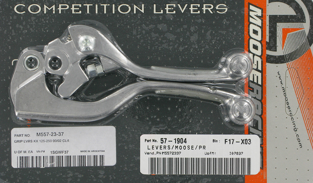 MOOSE OFFROAD Competition Lever Set - Clear 1SGWF37
