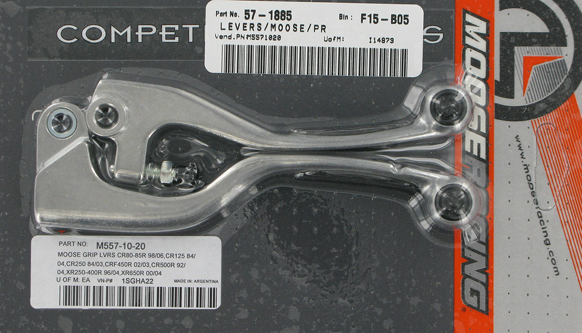 MOOSE OFFROAD Competition Lever Set - Black 1SGHA22