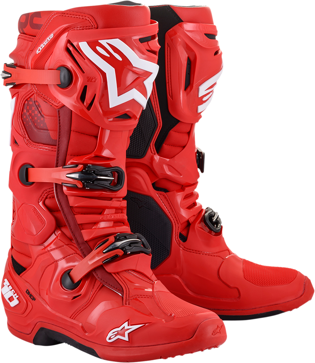 ALPINESTARS Tech 10 Boots - Red - US 7 / EU 40.5 2010020-30-7