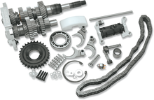 BAKER DRIVETRAIN Direct Drive Gear Set - 6-Speed - Polished - '98-'00 Touring/FXR DD6-411S-02
