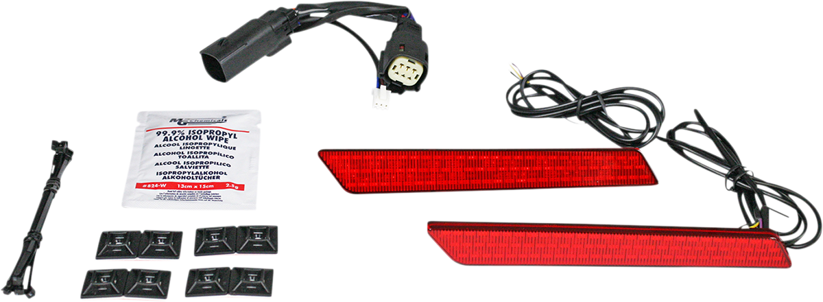 CUSTOM DYNAMICS Saddlebag Light - Red Lens CD-LATCH-DC4-R