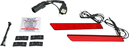 CUSTOM DYNAMICS Saddlebag Light - Red Lens CD-LATCH-DC4-R