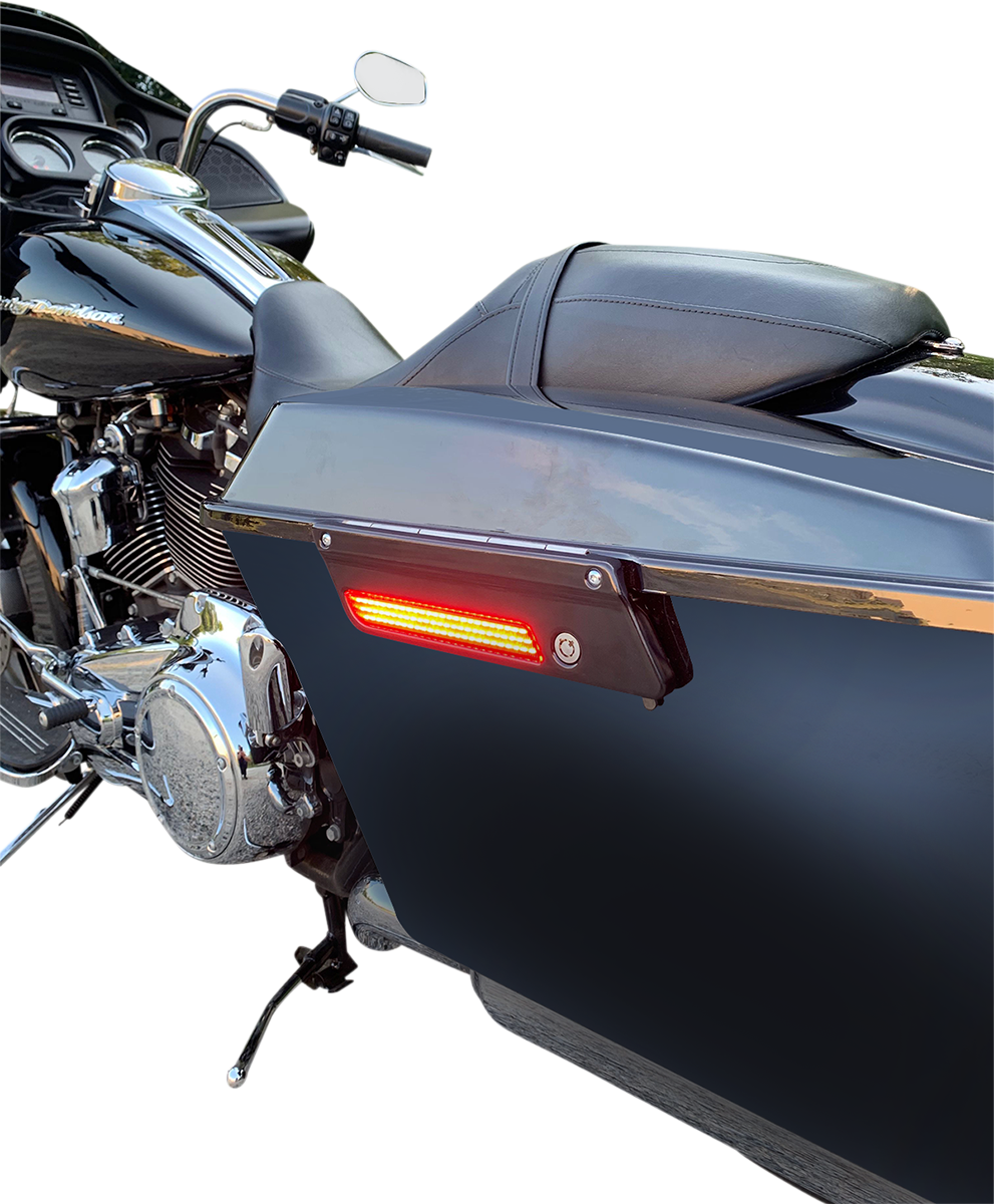 CUSTOM DYNAMICS Saddlebag Light - Red Lens CD-LATCH-DC-R