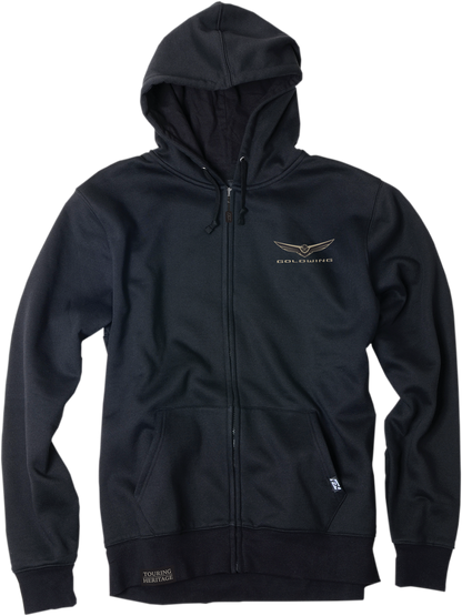 FACTORY EFFEX Goldwing Icon Zip-Up Hoodie - Black - 2XL 25-88808