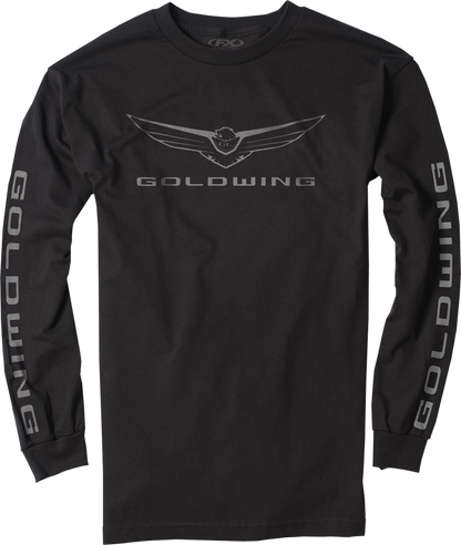 FACTORY EFFEX Goldwing Icon Long-Sleeve T-Shirt - Black - Large 25-87834