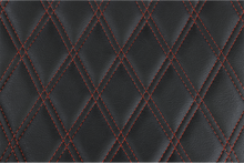 DRAG SPECIALTIES SEATS Extended Reach Predator III Seat - Double Diamond - Black w/ Red Stitching - FL '99-'07 08011371