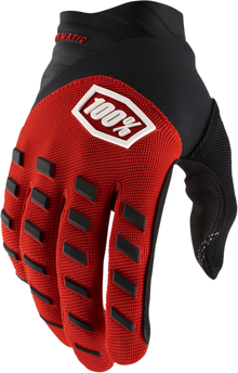 100% Youth Airmatic Gloves - Red/Black - Medium 10001-00009