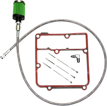 FEULING PARTS Oil Tank Breather Kit - Stainless - 99'-05' Dyna 3070