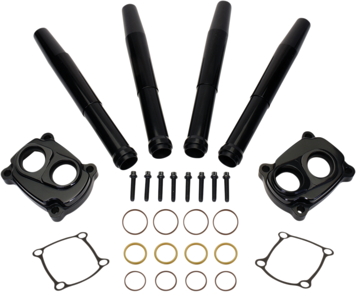 JIMS Tappet Cover and Pushrod Kit - Black - M8 6022