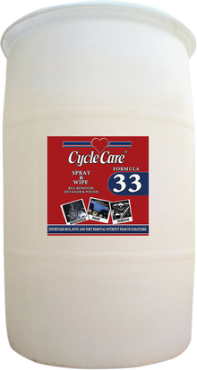 CYCLE CARE FORMULAS Formula 33 Detailer & Bug Remover - 30 U.S. gal. - Barrel 33030
