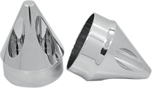 AVON GRIPS Front Axle Nut Cover - Chrome - Spike - 7/8"/1" AXL-SPK-CH-TOUR