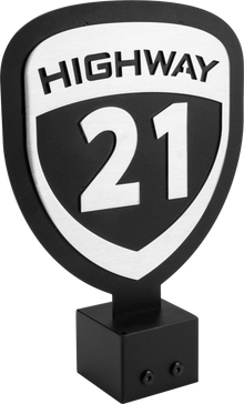 Helmet Tree Header Sign