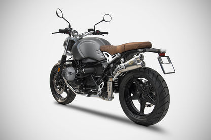 ZARD Stainless Limited Edition High Mount Slip-on Exhaust for the BMW R NineT Scrambler (16-20)