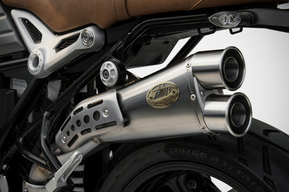 ZARD Stainless Limited Edition High Mount Slip-on Exhaust for the BMW R NineT Scrambler (16-20)