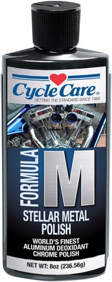 CYCLE CARE FORMULAS Formula M Aluminum/Chrome Polish - 8 oz. net wt. 55008
