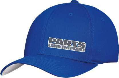 THROTTLE THREADS Parts Unlimited Curved Bill Hat - Blue - Small/Medium PSU29H51RBSR