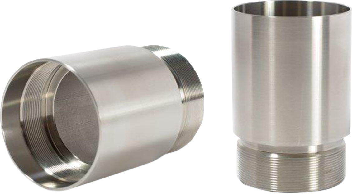 CYCLE VISIONS Fork Tube Extensions - 49 mm - Extends +2" - Chrome CV7114