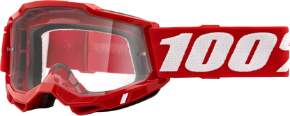 Accuri 2 Goggle Neon Red Clear Lens