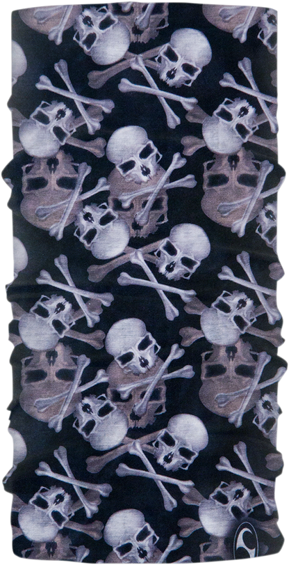 SCHAMPA & DIRT SKINS Skulls/Crossbones Neck Tube TUBE-70