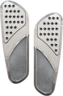 ACCUTRONIX Front Floorboards - Extended - Chrome - Knurled - FL FBF01-KDVC