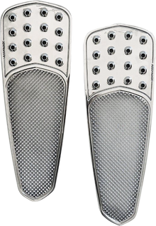 ACCUTRONIX Front Floorboards - Extended - Chrome - Knurled - FL FBF01-KDTC