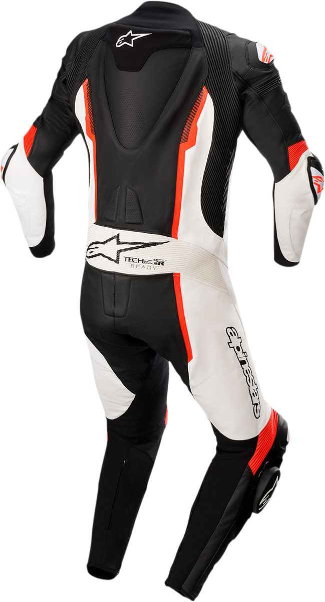 ALPINESTARS Missile v2 - 1-Piece Leather Suit - Black/White/Red Fluo - US 48 / EU 58 3150122-1231-58
