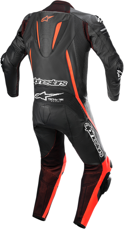 ALPINESTARS Fusion 1-Piece Suit - Black/Red Fluo - US 46 / EU 56 3153022-1030-56