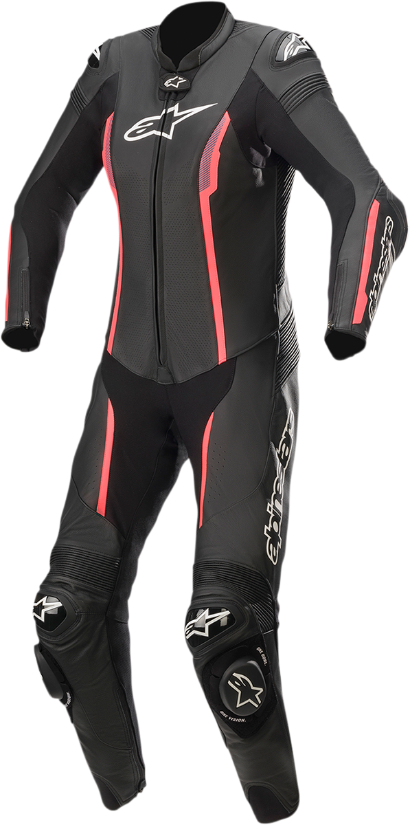 ALPINESTARS Stella Missile v2 1-Piece Leather Suit - Black/Pink - US 14 / EU 50 3180122-1838-50