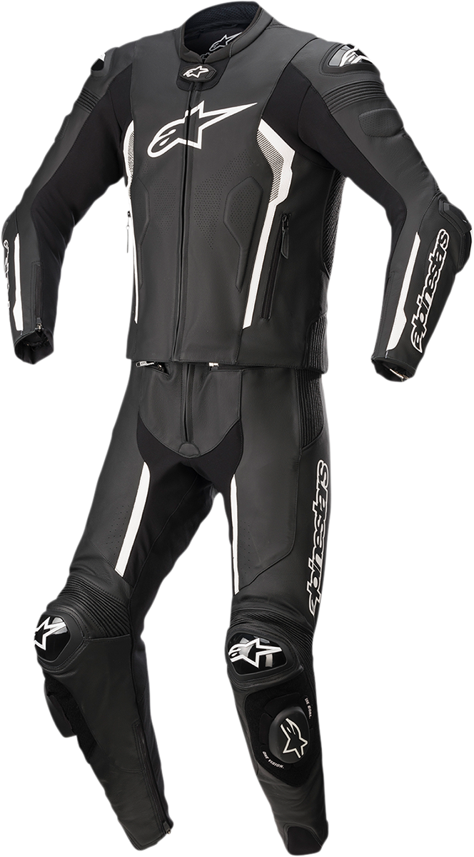 ALPINESTARS Missile v2 2-Piece Leather Suit - Black/White - US 50 / EU 60 3160122-12-60