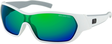 BOBSTER Aria Sunglasses - Matte White - Blue Green Mirror Lens BARI102