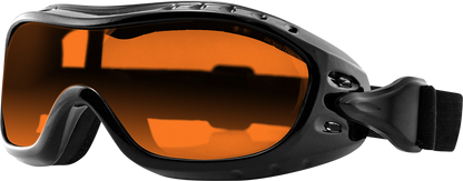 BOBSTER Night Hawk Goggle - Gloss Black - Amber Lens BHAWK01A