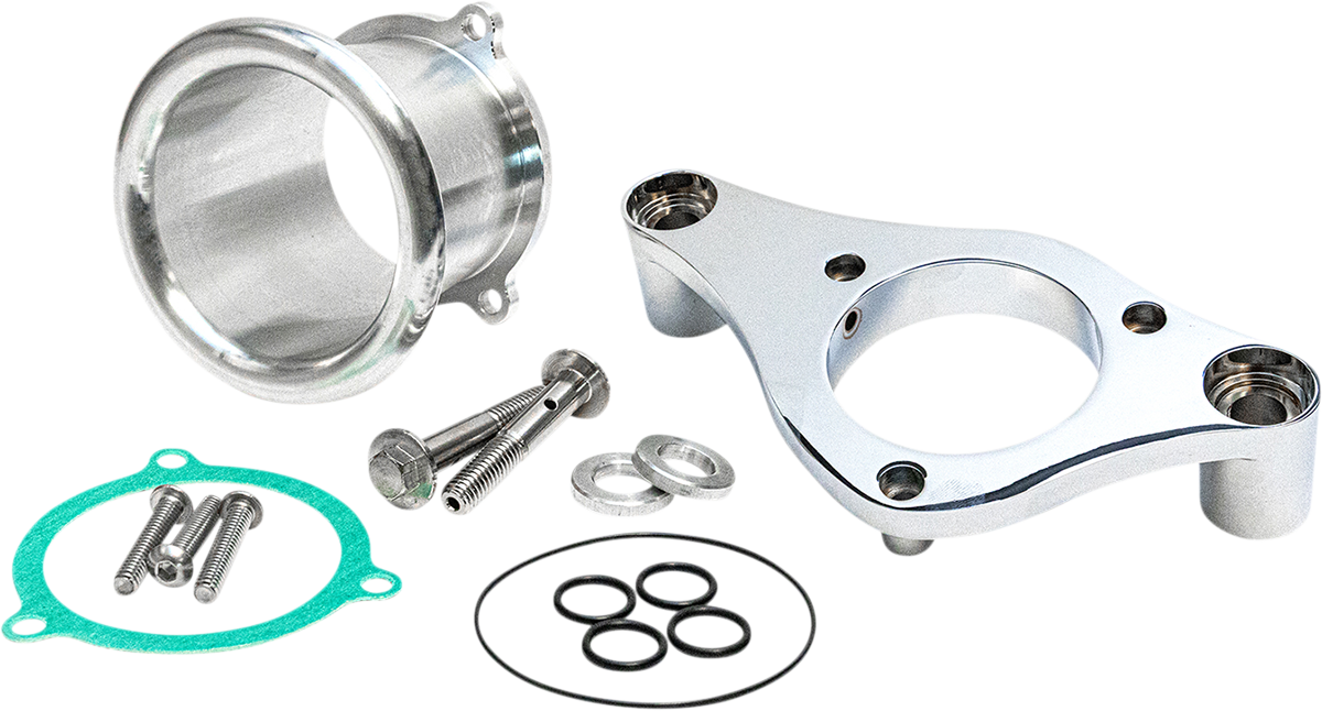 FEULING PARTS 3" Velocity Stack with Backing Plate Kit - Chrome 5402