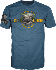 LETHAL THREAT Killing Time T-Shirt - Blue - 3XL VV40175XXXL