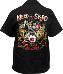 LETHAL THREAT Need 4 Speed Shirt - Black - XL HW50232XL