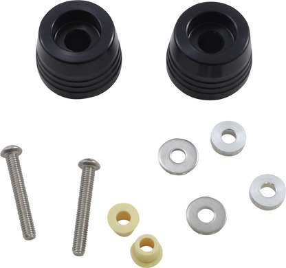 KURYAKYN Lodestar Handlebar Sliders - Grom - Black KUR3849