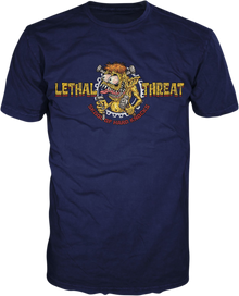LETHAL THREAT Skool of Hard Knocks T-Shirt - Blue - XL LT20896XL