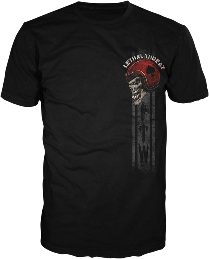 LETHAL THREAT Forever Two Wheels T-Shirt - Black - 3XL LT20898XXXL