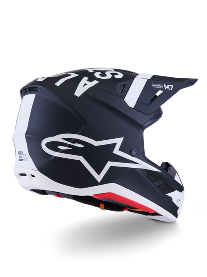 Sm7 Dasher Helmet Blk/Wht Matt Xl
