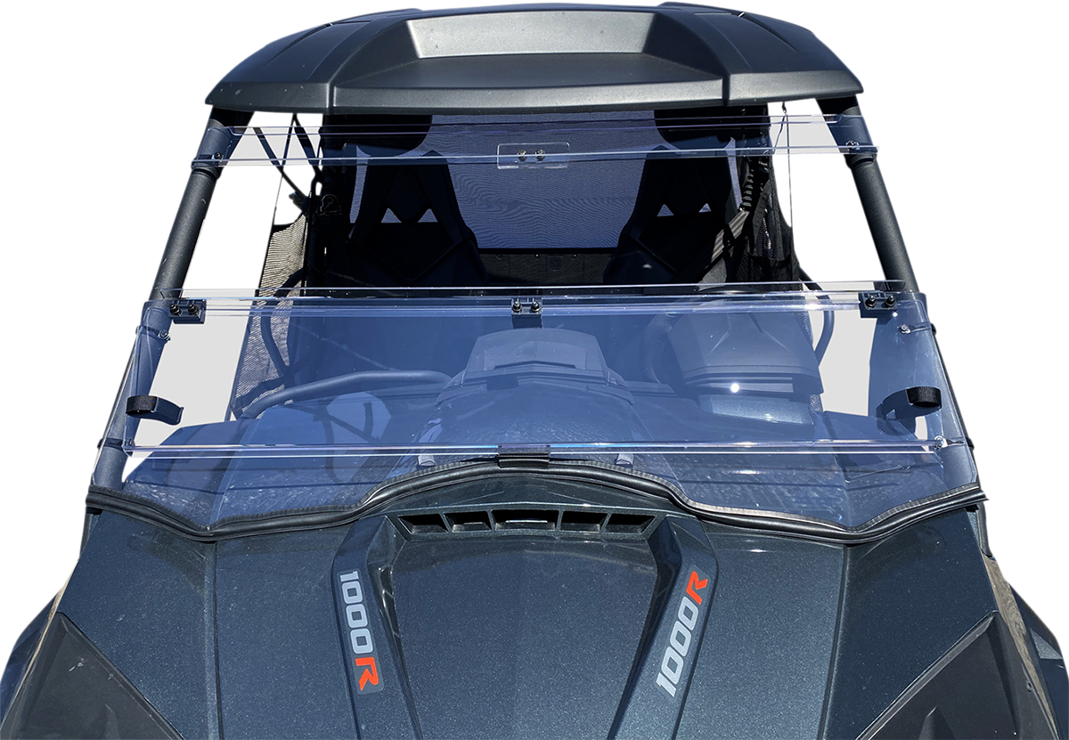 MOOSE OFFROAD Full Folding Windshield - Deluxe - Commander V000269-12200M