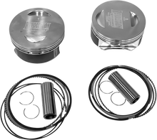 REVOLUTION PERFORMANCE, LLC Piston Kit - Flat-Top - For 131" Monster Big Bore Cylinder Kit - Twin Cam RP301-113W