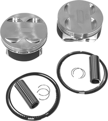 REVOLUTION PERFORMANCE, LLC Piston Kit - Flat-Top - For 124" Big Bore Cylinder Kit - 107" M8 RP301-601W