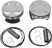 REVOLUTION PERFORMANCE, LLC Piston Kit - Flat-Top - For 143" Monster Big Bore Cylinder Kit - 114"/117" M8 RP301-604
