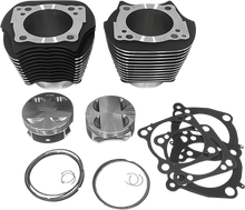 REVOLUTION PERFORMANCE, LLC Cylinder Kit - 128" - Big Bore - Black with Highlighted Fins - 114"/117" M8 RP201-606W