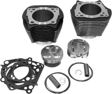 REVOLUTION PERFORMANCE, LLC Cylinder Kit - 128" - Big Bore - Black Granite with Highlighted Fins - 114"/117" M8 RP201-607W