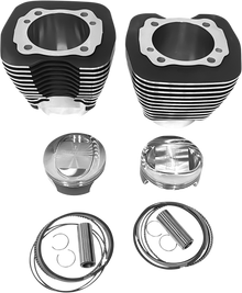 REVOLUTION PERFORMANCE, LLC Cylinder Kit - 117" - Black with Highlighted Fins - Twin Cam RP201-172WB