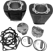 REVOLUTION PERFORMANCE, LLC Cylinder Kit - Monster Big Bore - 109" - Black w/Highlighted Fins - Evolution Big Twin '84-'99 RP201-216W