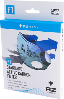 RZ MASK F1 Mask Filter - Carbon - 3PK - Medium F1FILTER8282828