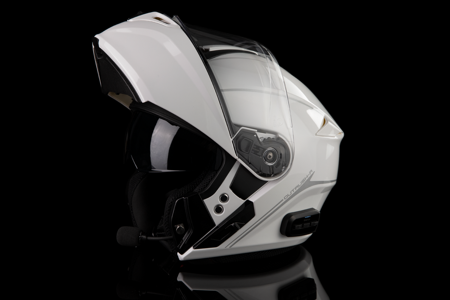 SENA Outrush R Helmet - White - XL OUTRUSHR-GW0XL3